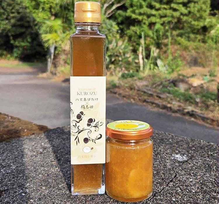 八丈島産有機レモン黒酢と万能調味料のセット